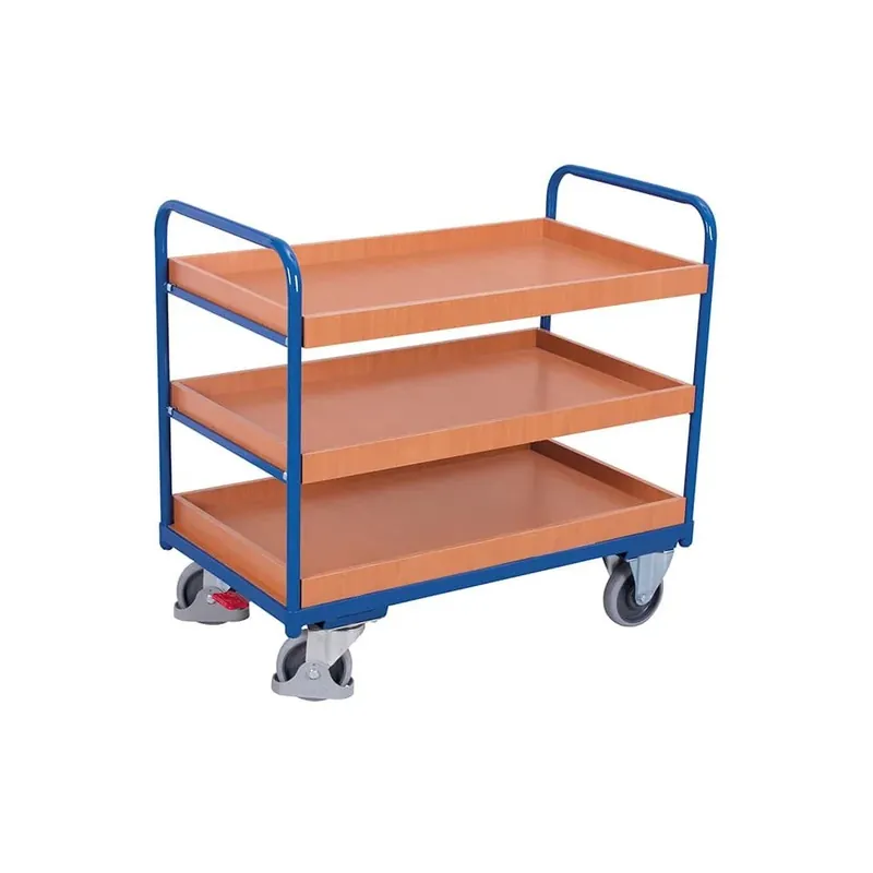 Abverkauf Etagenwagen, 3 Tabletts, 250 kg, Werkstattwagen, Rollwagen